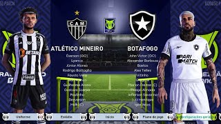 Atlético  MG x Botafogo 20112024  Brasileiro 24  MOD PES [upl. by Iak801]