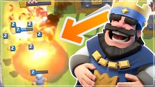 OMG cest trop FACILE 3 COURONNES avec le MOLOSSE LVL 2 Clash Royale [upl. by Adnih]