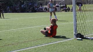 Breanna Loftin save in district semis vs Brookhaven [upl. by Lladnor386]