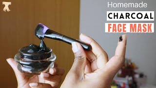 Diy Charcoal Face Mask Peel Off  Remove black heads fast  Get a fair skin [upl. by Cattima]