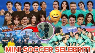 Mini soccer terkocak selebriti anrez arbani vonzy emir yusuf gaby livy renata fajar chateez [upl. by Levison]