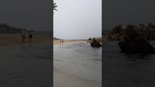 Stormy weather at the Secret beach in Mirissa [upl. by Ehman]