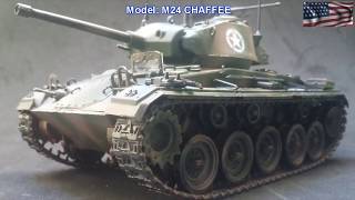 🚗 M24 Chaffee Italeri 135 tank [upl. by Rida266]