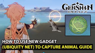 Genshin Impact  How To Use Ubiquity Net Gadget To Capture Animal Guide [upl. by Gurango]