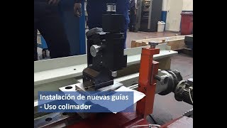 Instalación nuevas guías  Uso del colimador por Nicolás Correa Service [upl. by Ahsyekal]