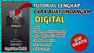 Cara Membuat Undangan Pernikahan Digital Di HP AndroidWebsite GratisUndangan Keren [upl. by Eisseb]