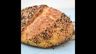 Everything bagel sourdough bread [upl. by Esinned]