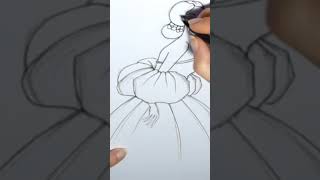 short shorts shortvideo shortsfeed shortsvideo shortsviral art drawing girl easy draw [upl. by Ambrose293]