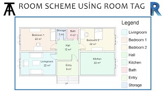 How to make Color Scheme using Room Tag in Revit [upl. by Leahey]