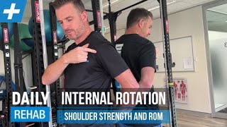 Shoulder Internal Rotation Strength and ROM  Tim Keeley  Physio REHAB [upl. by Atsev311]