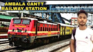 Ambala Cantt Railway Station  Review Akash Live Vlogs [upl. by Hoffman]