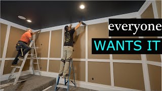 How to Panel your WALLS from FLOOR to CEILING [upl. by Nwahsar397]