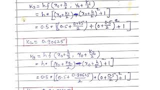 Example Runge Kutta Method for First order ODE [upl. by Irihs]