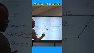 Geometry midsegment theorem maths mathematics geometry mathshack physics [upl. by Goetz]