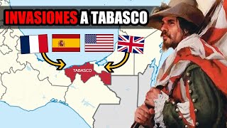 🔴4 Potencias que Invadieron Tabasco  Mexico  Historia de Tabasco [upl. by Dleifxam]