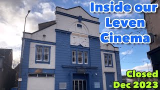 Inside the closed Leven Cinema KINO Leven formerly The Regent Cinema January 2024 [upl. by Maidy]