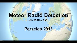 Meteor Radio Detection  Perseids 2018 [upl. by Soule]