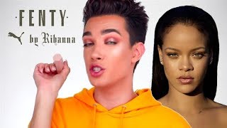 JAMES CHARLES SHADING FENTY BEAUTY FOR 3 MINUTES STRAIGHT [upl. by Aivilo727]