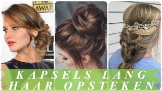 Stoere rommelig opgestoken haar dames [upl. by Lower]