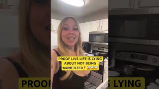 PROOF LIVS LIFE IS LYING ABOUT NOT BEING MONETIZED😱😱❓ [upl. by Nihhi68]