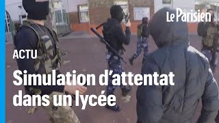 Les images choc dun exercice attentat « peu approprié » qui a traumatisé un prof de Cachan [upl. by Einahpetse241]