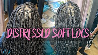 18” Distressed Soft locs Nu Locs [upl. by Trevah]