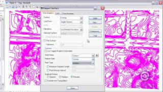InRoads Surface Import from Graphics  Contours [upl. by Yeldnarb958]