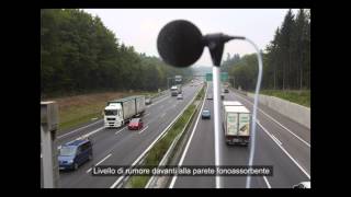 Rumore delle autostrade con o senza pareti antirumore [upl. by Mercorr]