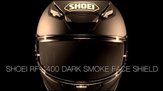 Shoei RF1400  Dark Smoke Face Shield [upl. by Eiznek]