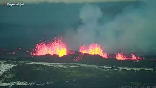 Erupcja wulkanu Fagradalsfjall na Islandii [upl. by Dde]