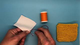 Little 123 Sewing Knot  A Waldorf Handwork Educators Free Tip Friday Original [upl. by Pandolfi499]