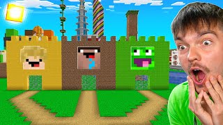 ZAMIESZKAŁEM z NOOBKIEM i PTYSIEM w Minecraft wojan się wkurzył [upl. by Lainey]