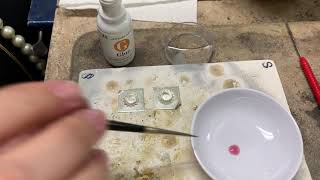 Applying G Glue for Fine Silver Granulation [upl. by Macintyre]