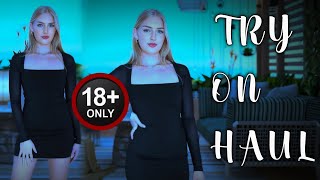 4K Transparent clothes TryOn Haul Lingerie  Bikini Fabric Review with Emily Seethrough clothes [upl. by Nakah]