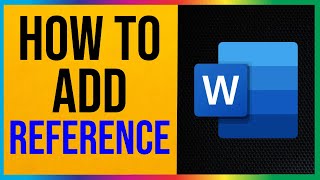 How to Add References in Word EASY [upl. by Vasti82]