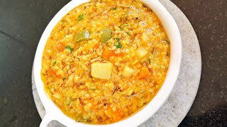 Vegetable daliya recipe  Healthy daliya Khichdi recipe  broken wheat recipe one pot meal khichdi [upl. by Cutty329]