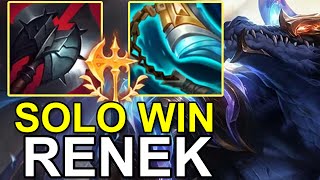 LOL Challenger CN Best Renekton  SoloWin Renekton Build Broken  TianHeiH Rank1 Renekton Gameplay [upl. by Yeroc]