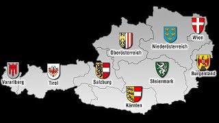 Lerne die Bundesländer Österreichs amp Hauptstädte CampC [upl. by Janna]