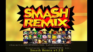 Super Smash Bros 64 Remix Melee Textures Gameplay [upl. by Broddy202]