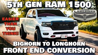 RAM 1500 Bighorn to LONGHORN LIMITED Front End Conversion [upl. by Natalya]