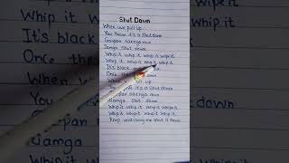 BLACKPINK  Shut Down  handwritten lyrics  blackpink kpop bornpink yg lyrics [upl. by Buchbinder492]