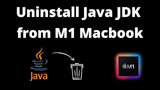 Remove Java JDK from Macbook M1 [upl. by Annaujat347]