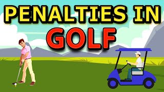 ⛳️ 🏌️‍♀️ Penalties in Golf  Penalty in Golf For Beginners EXPLAINED  Golf Rules [upl. by Adihsar]