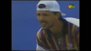 1996 Us Open SF  Sampras vs Ivanisevic  Telecronaca italiana Ubaldo Scannagatta e Gianni Clerici [upl. by Atteuqal640]