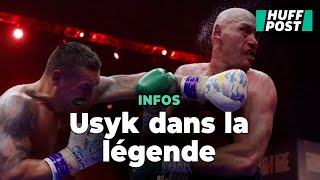 Boxe  Fury très amer après la victoire dUsyk qui entre dans la légende [upl. by Oilasor]