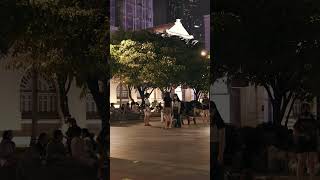 A short video of sitting and watching people pass by at Nguyen Hue Walking Street in HoChiMinhCity [upl. by Arodaeht]