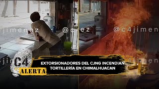 Captan a extorsionadores lanzando bomba molotov a tortillería de Chimalhuacán [upl. by Orv]