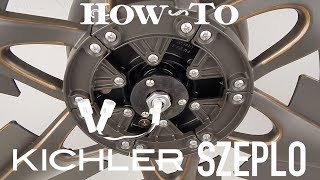 How To Install A Ceiling Fan  Kichler Szeplo II [upl. by Sarette]