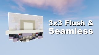 Flush and Seamless 3x3 Piston Door  Minecraft Tutorial [upl. by Schroeder542]