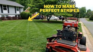 Lawn STRIPING How to lay PERFECT lawn stripes [upl. by Nedla]